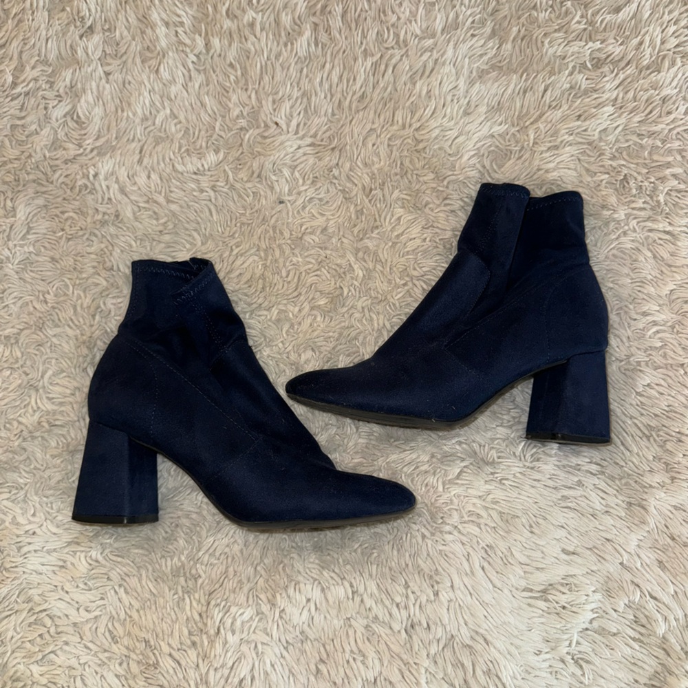 Kelly & Katie Navy Ankle Boots